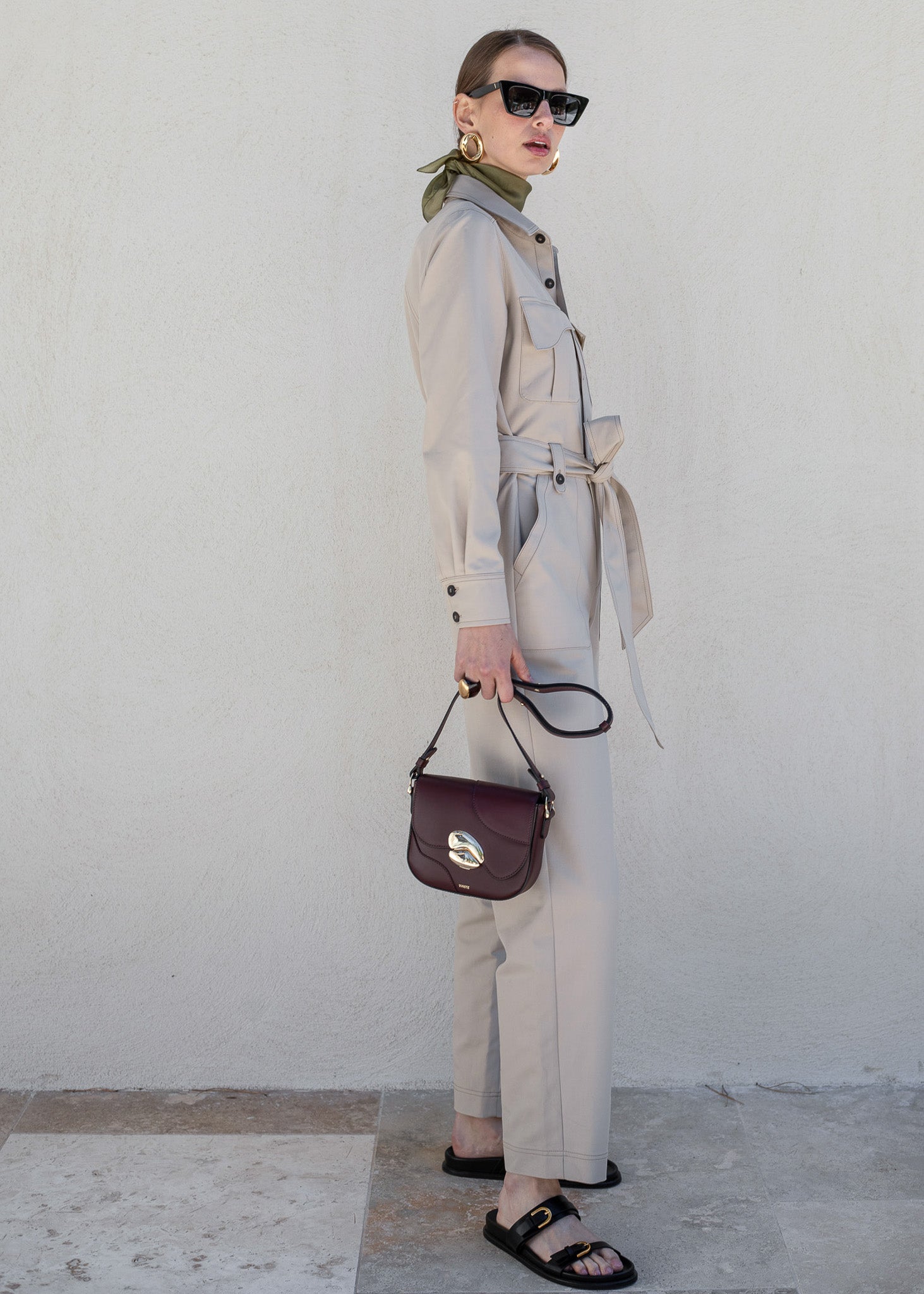 Frankie - Sac à Main Cuir Bordeaux