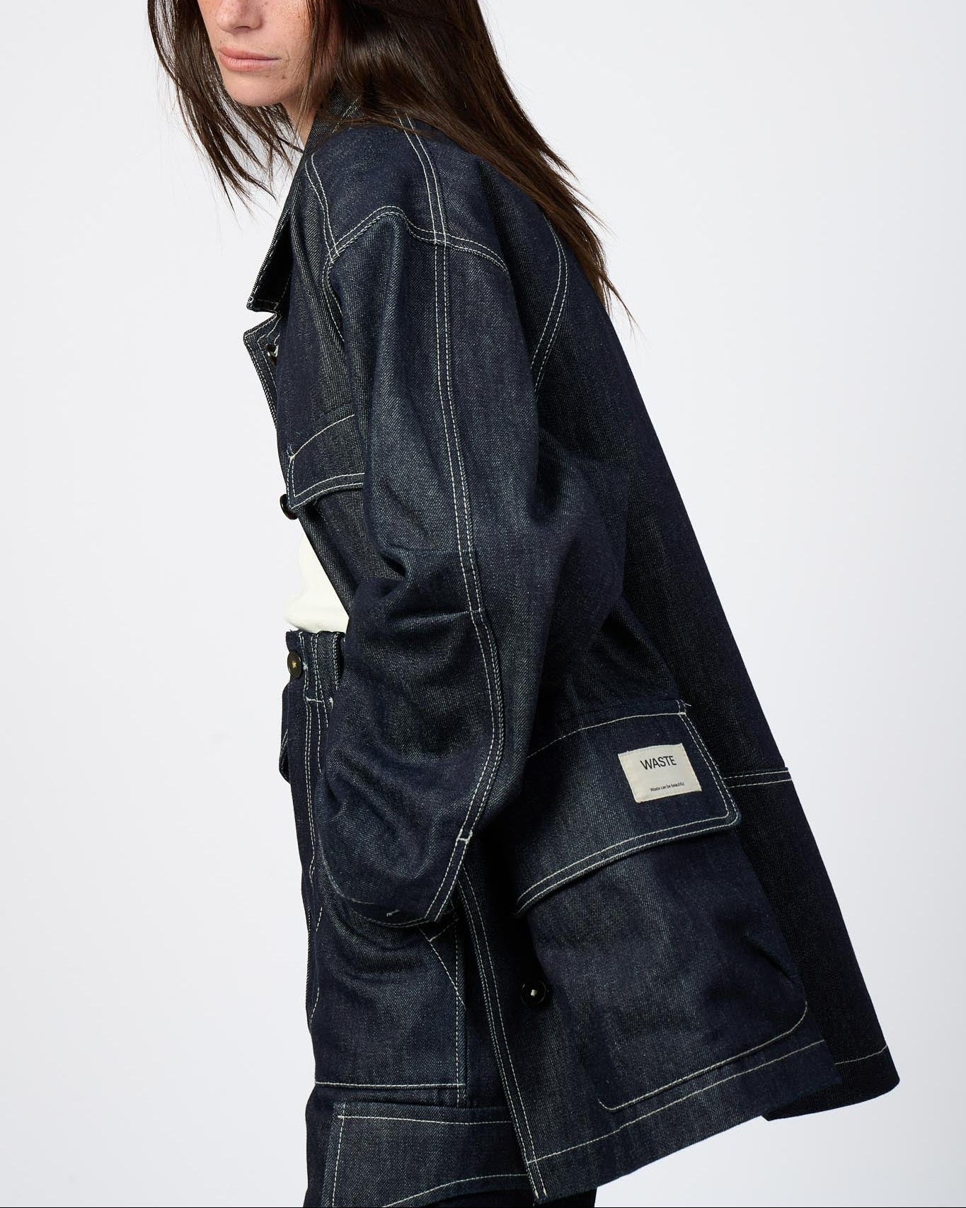 Pascal - Veste Oversize Denim Brut