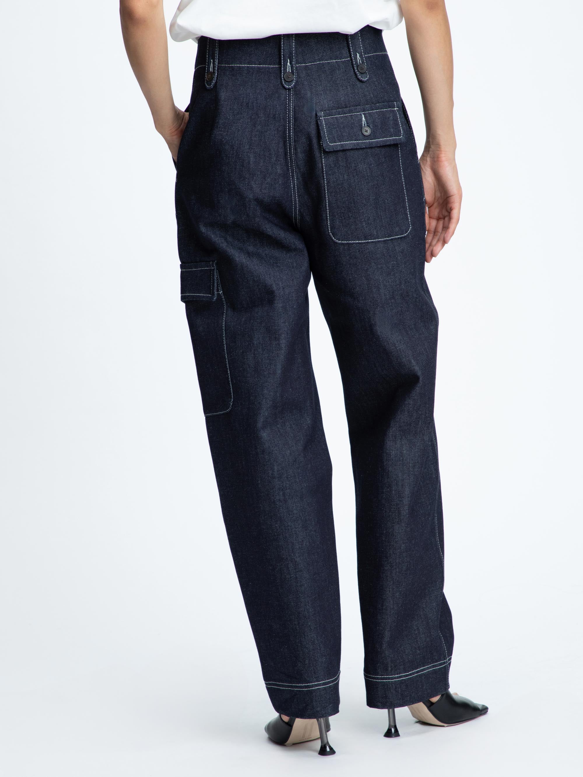 Brooklyn - Raw Denim Cargo Jeans