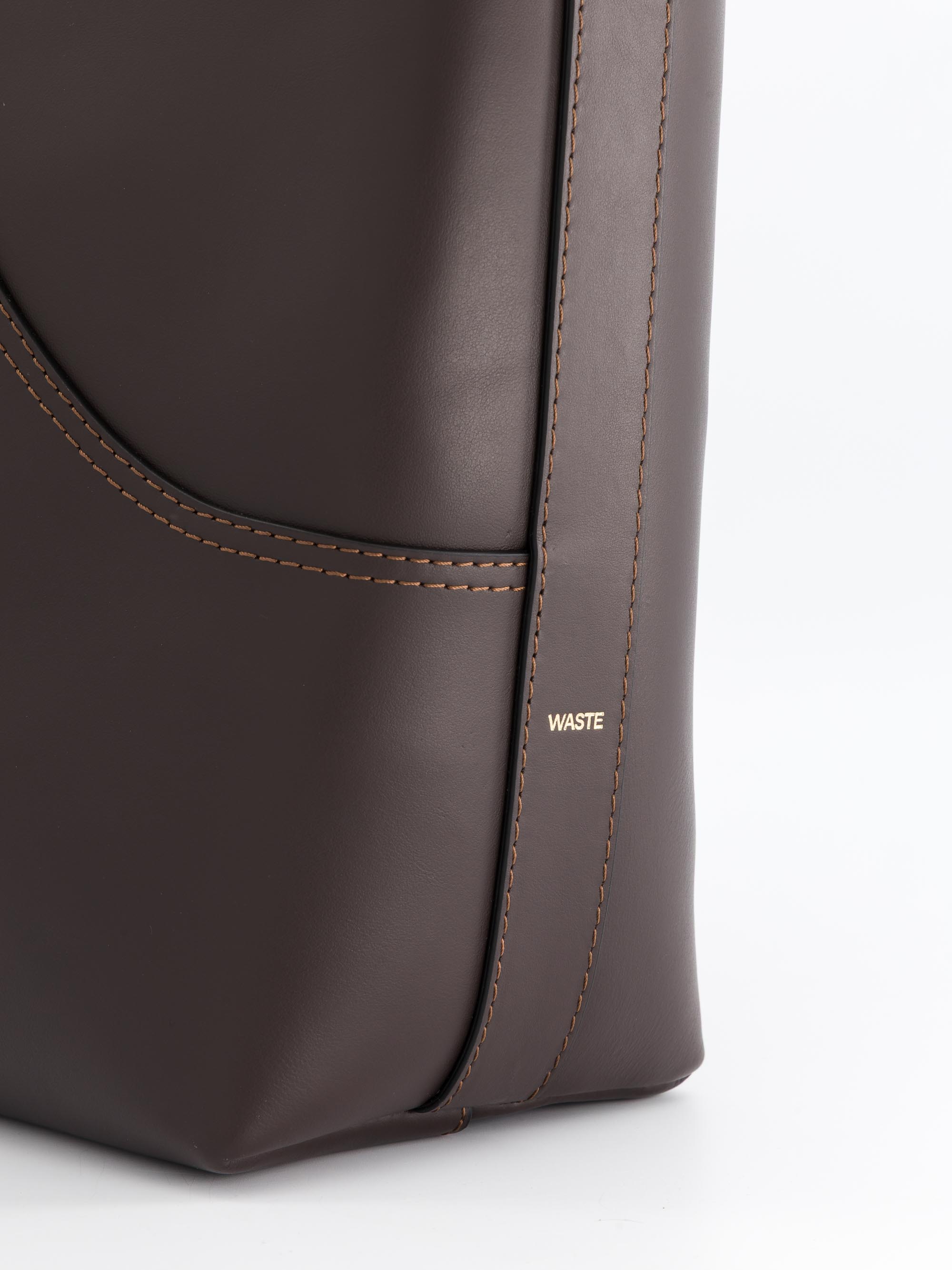 Charlie - Sac Cabas Cuir Chocolat