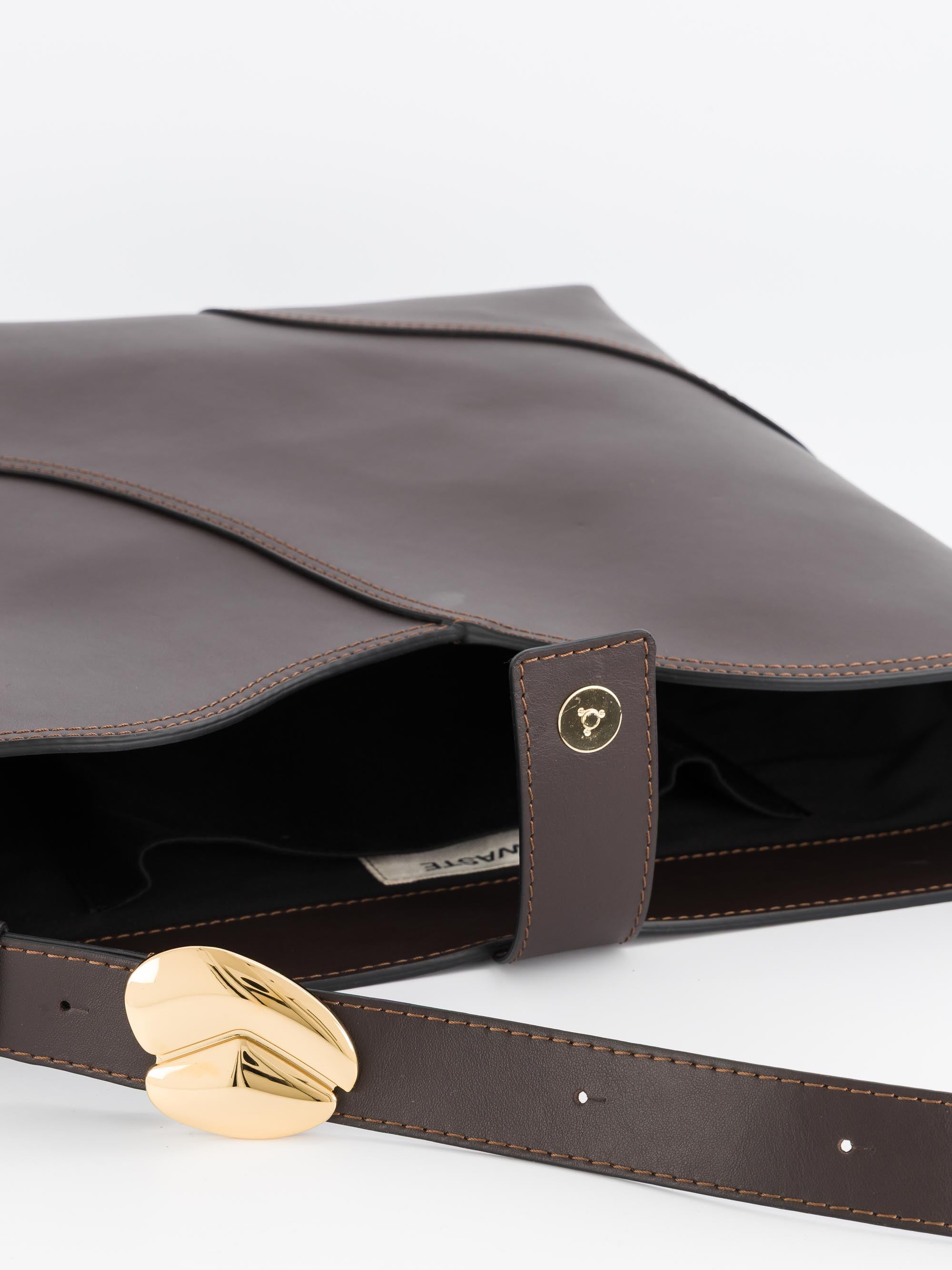 Charlie - Sac Cabas Cuir Chocolat