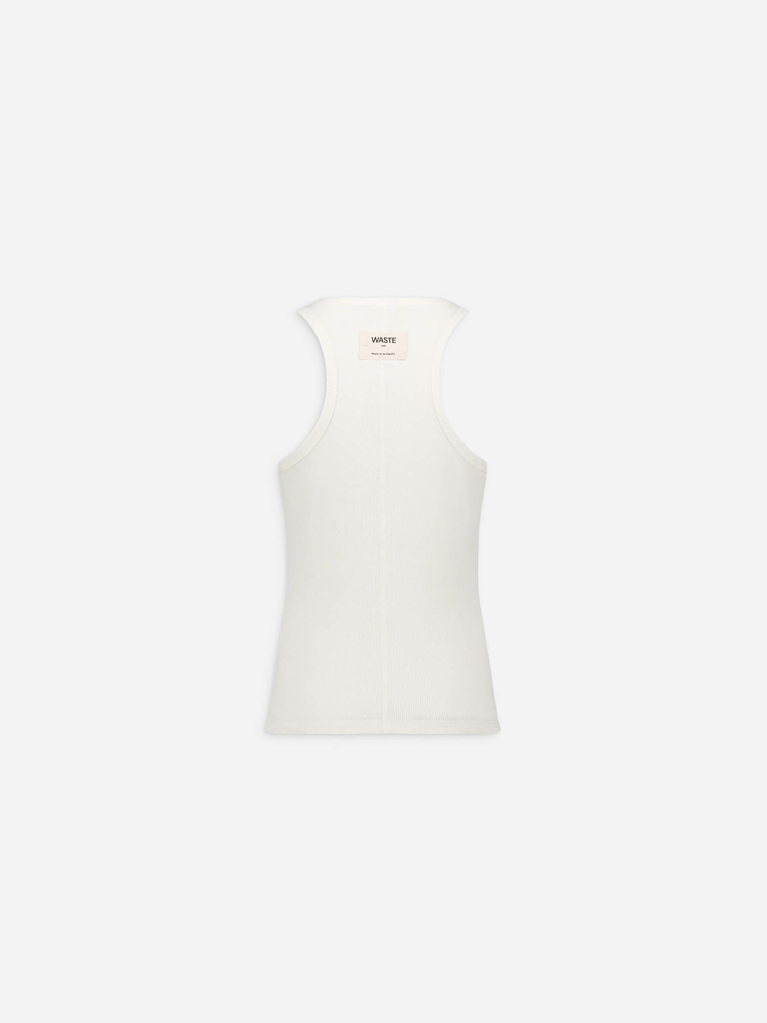 Jane - Ecru Metal Buckle Tank Top