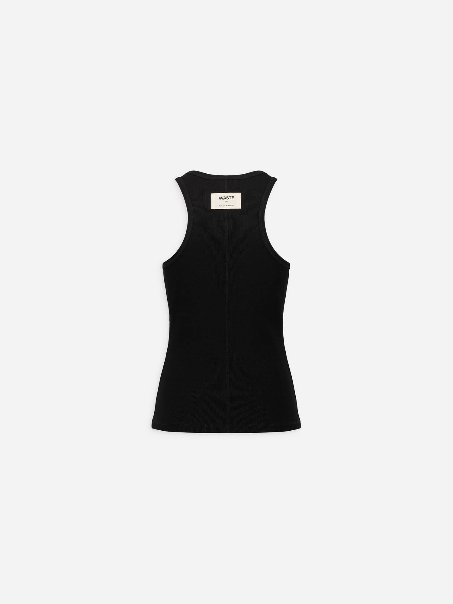 Jane - Black Metal Buckle Tank Top