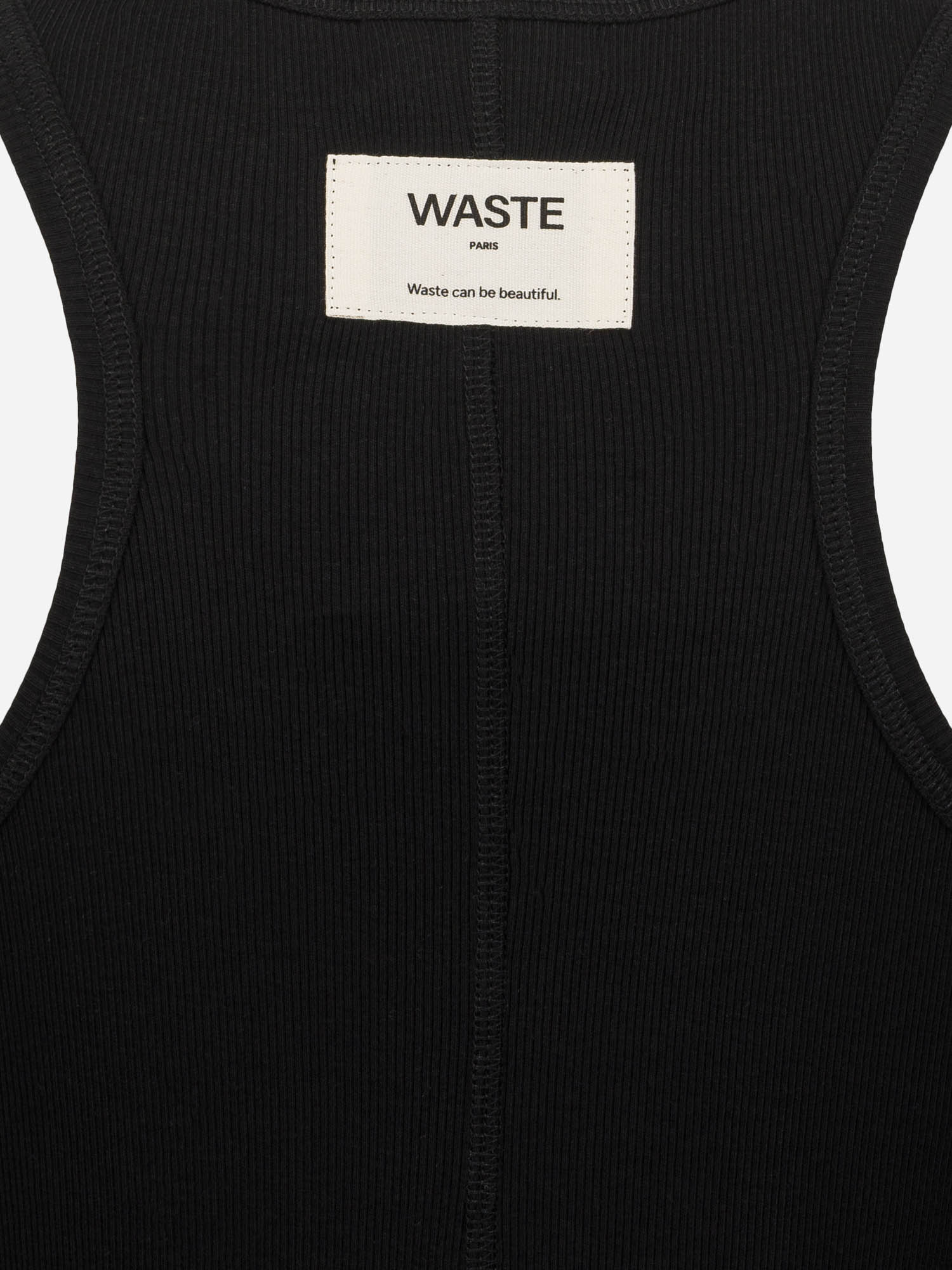 Jane - Black Metal Buckle Tank Top