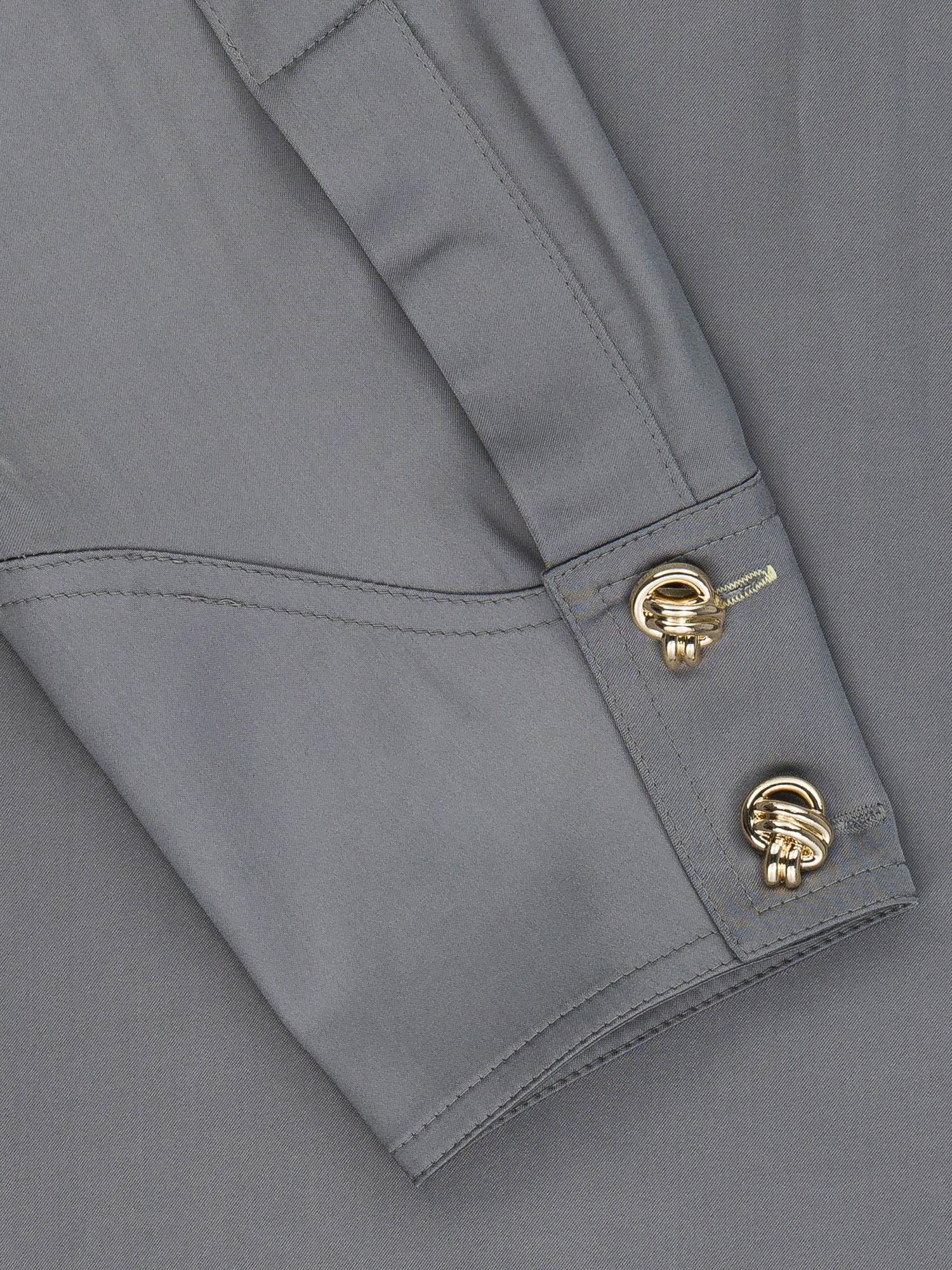 Willy - Chemise Oversize Satin Gris