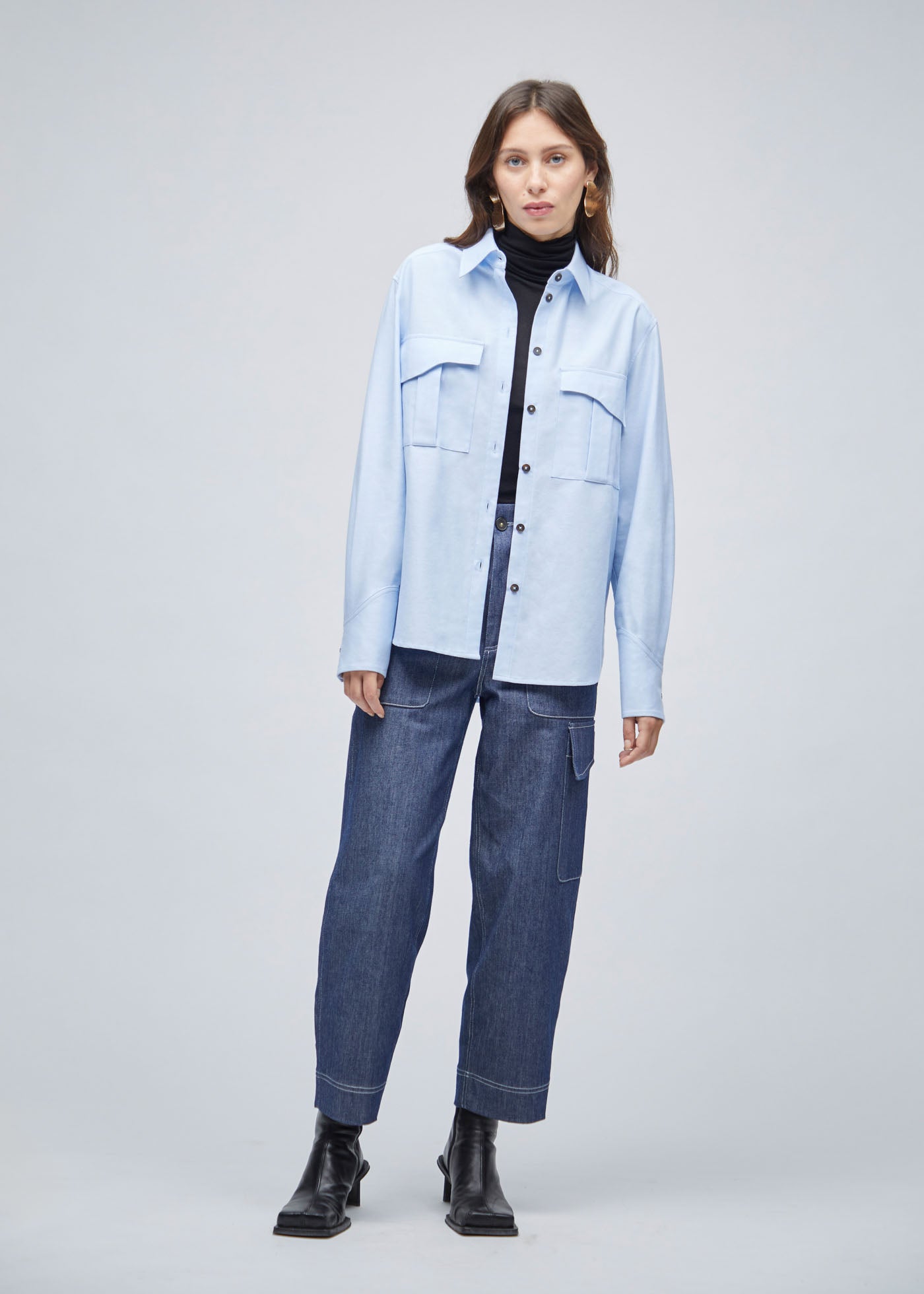 Cali - Chemise Cargo Bleue