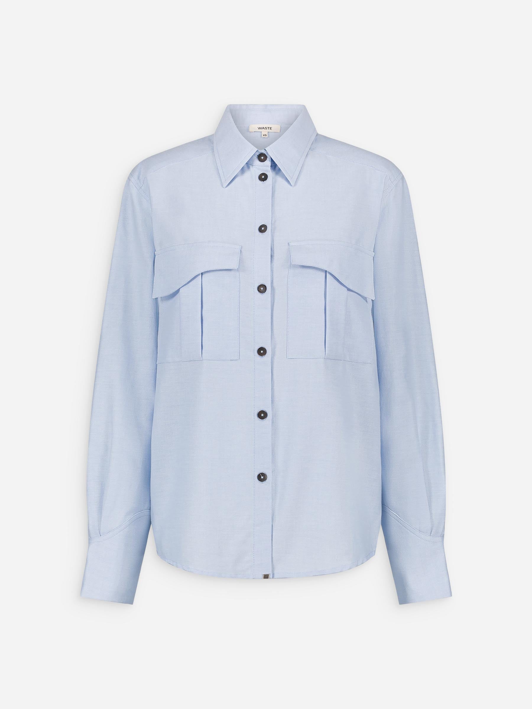 CALI Blue Cargo Overshirt