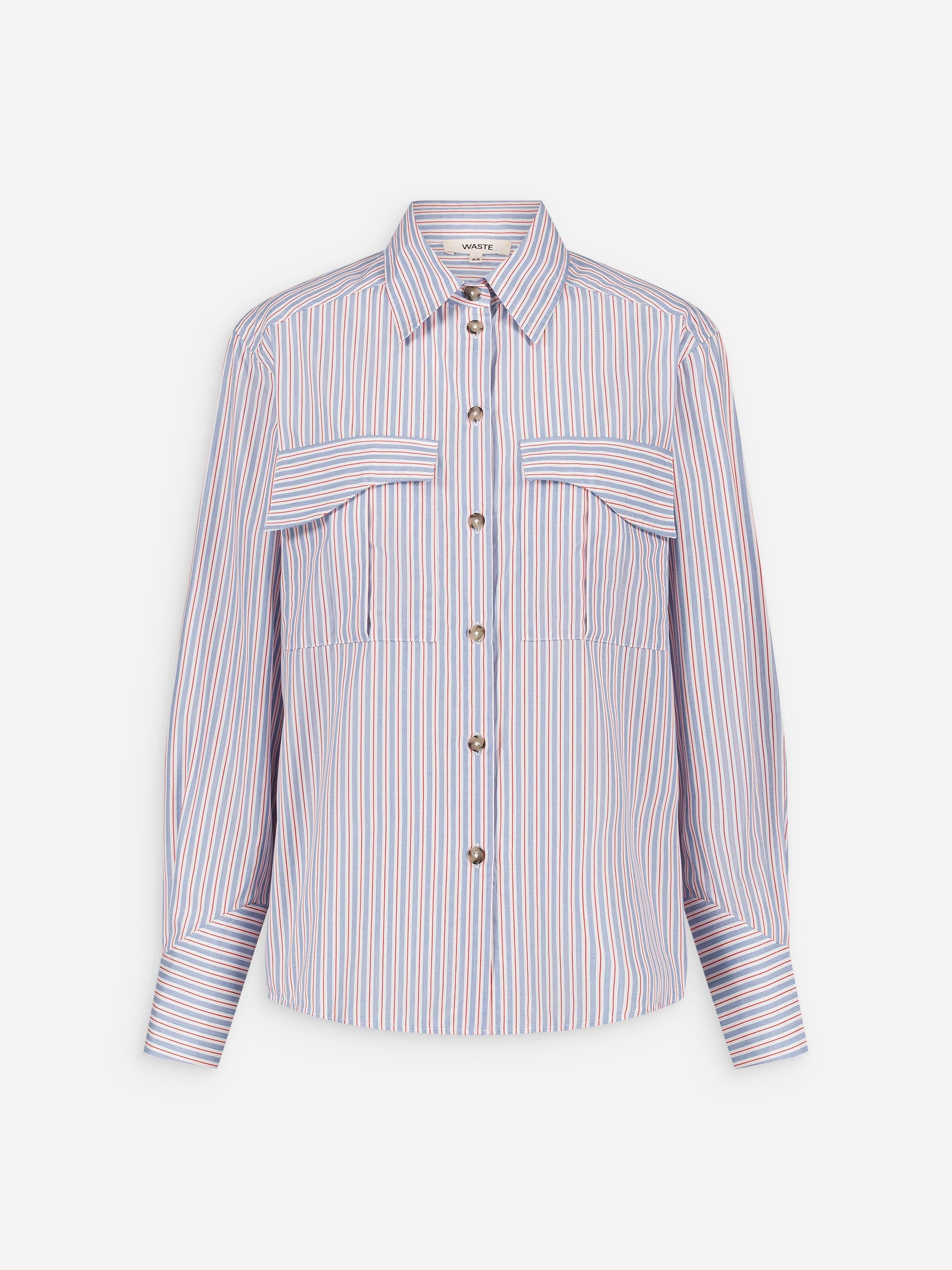 CALI Striped Cargo Overshirt