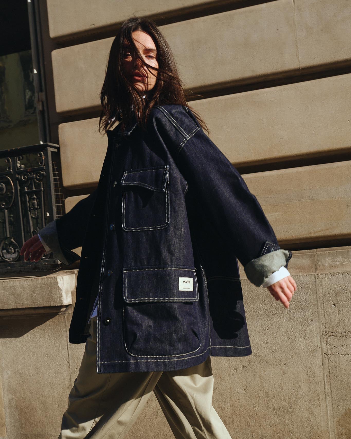 Women's Oversized Denim Jacket - Luxury Denim, Limited Edition